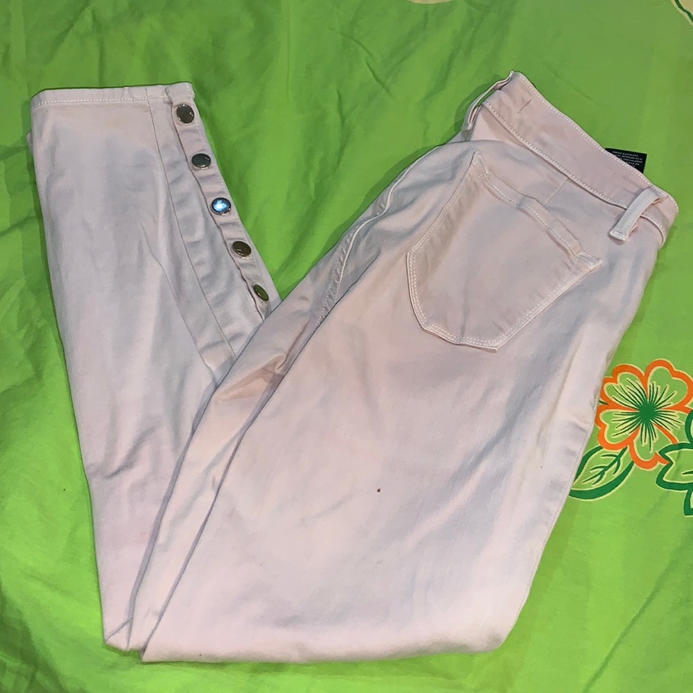 J Brand Suvi light pink cropped skinny jeans